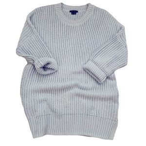 Theory Long Light Blue Linen/Cotton Sweater